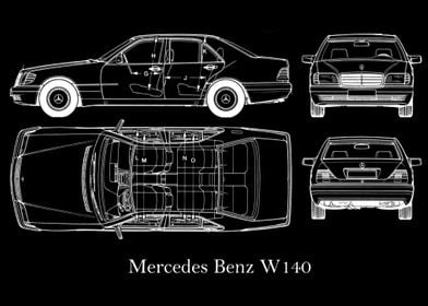 Mercedes Benz W140 