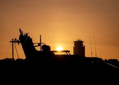 Boating at Sunset