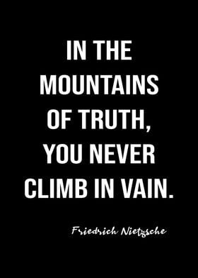 Nietzsche Mountains Truth