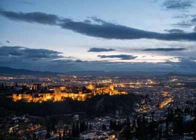 Alhambra at Sunset