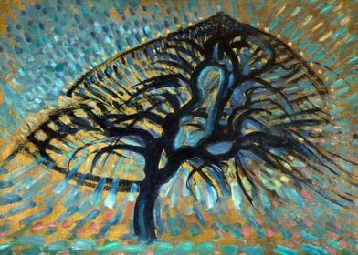 Piet Mondrian Apple Tree