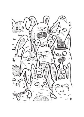 A fluffle of rabbits