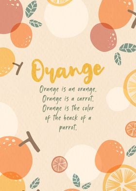 Kids Nursery Rhyme Orange