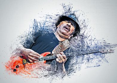 Carlos Santana Pen Color 3