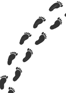 Childs Footprints