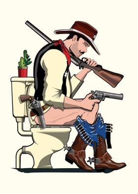 Cowboy Sheriff toilet