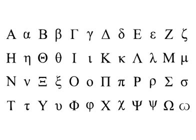 Greek Alphabet