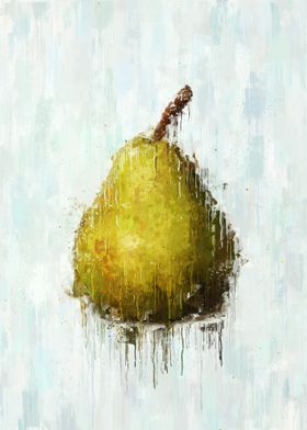 Painted pear