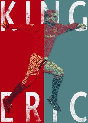 Eric Cantona Text Art