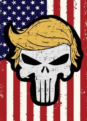 Trump Skull American Pride