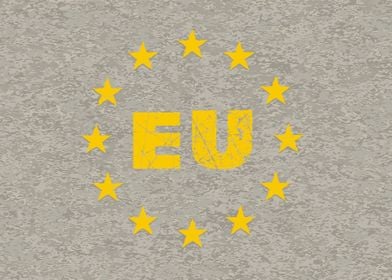 Concrete EU Flag