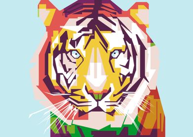 Tiger Face in WPAP