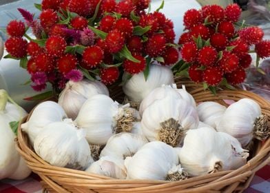 Garlic and Flowers