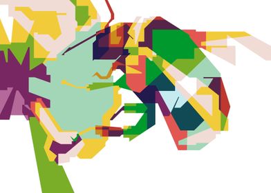 Bee and Flower in WPAP