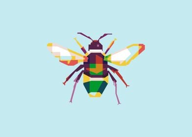 Bee in WPAP Design