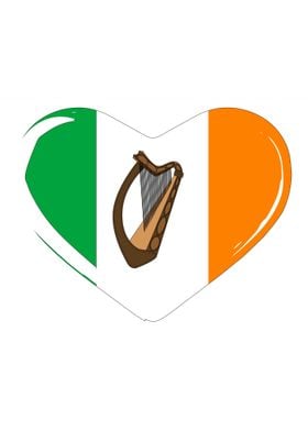 Irish Flag Heart