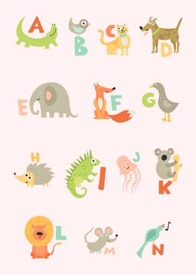 Kids Cute Alphabet Letters