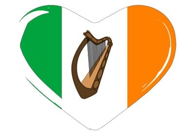 Irish Flag Heart