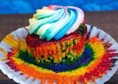 Cupcake Rainbow Swirls