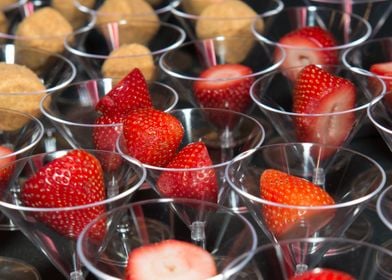 Strawberries in Cups