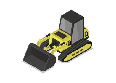 isometric excavator