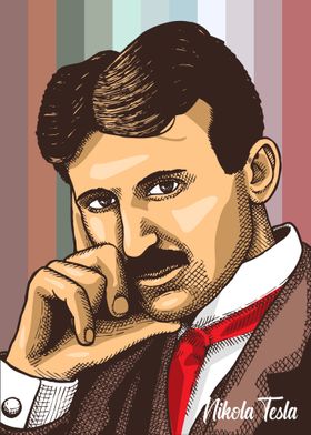 Nikola Tesla Portrait