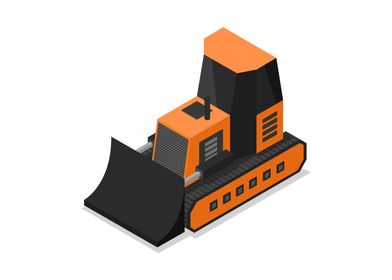 isometric excavator