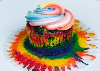 Rainbow Cupcake