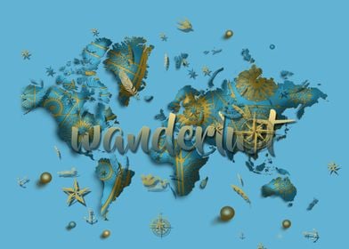 world map decor 4