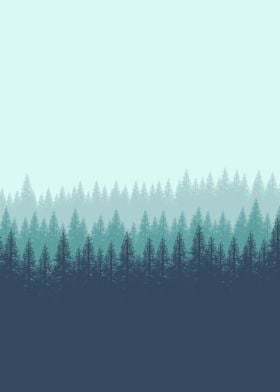 FLAT LANDSCAPE FOREST