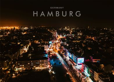 Hamburg night view