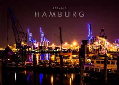 Hamburg city night