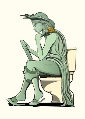 Statue of Liberty toilet