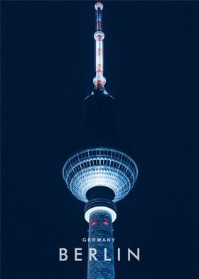 Berlin night view