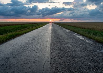 Road to sunset