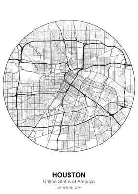 houston circle map