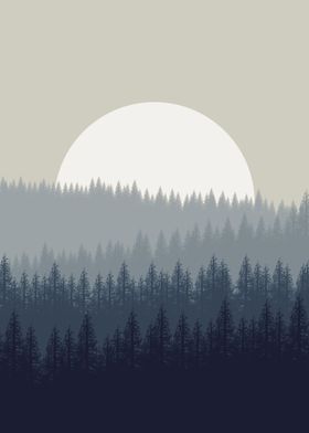 FLAT LANDSCAPE FOREST