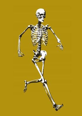 skeleton runing