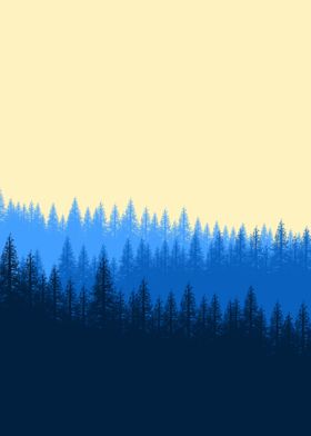 FLAT LANDSCAPE FOREST