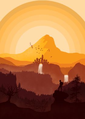 Flat Landscape Illustratio