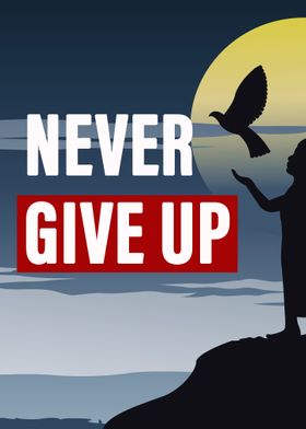 quote never give up