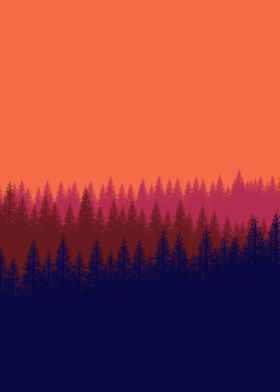 FLAT LANDSCAPE FOREST