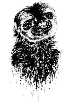 Sloth Ink Dripping