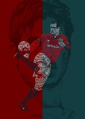 Eric Cantona Text Art