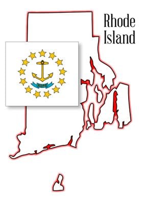 Rhode Island State Map