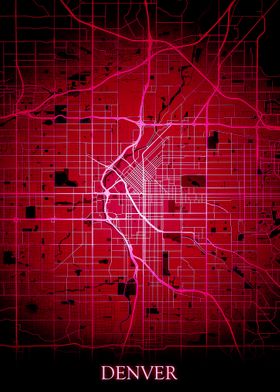 Denver red Map