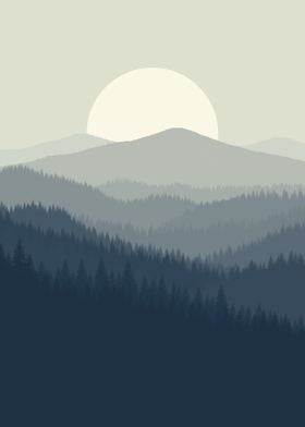 FLAT LANDSCAPE MOUNTAIN