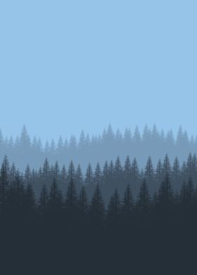 FLAT LANDSCAPE FOREST