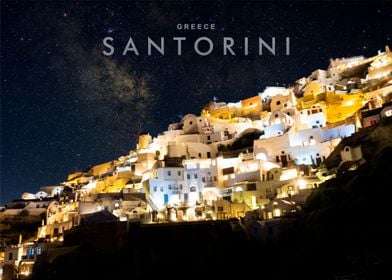 Santorini night view