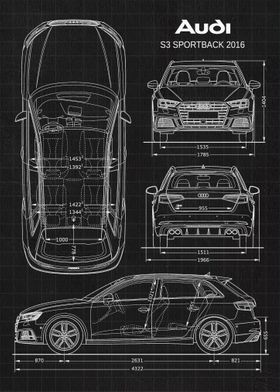 Sedan Car Blueprints-preview-3